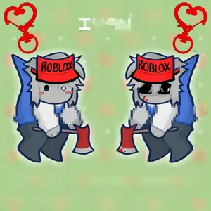 Roblox Bad Things Ivan Keychain, Bad Things Acrylic Keychain, Kawaii, Cute Keyring Acrylic, Perfect Gift for Fans, Collectible Character Charms, Backpack & Bag Accessories