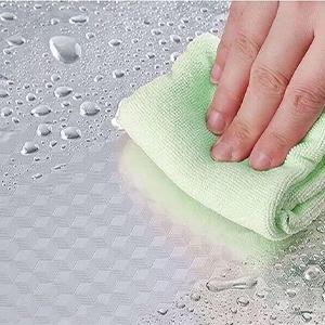 Kitchen Wallpaper Oil Proof Sticker Backsplash 15.7x118 Inches Self Adhesive Aluminum Foil Silver Waterproof Heat Resistant Easy Cut Trim Anti-Oil Dust