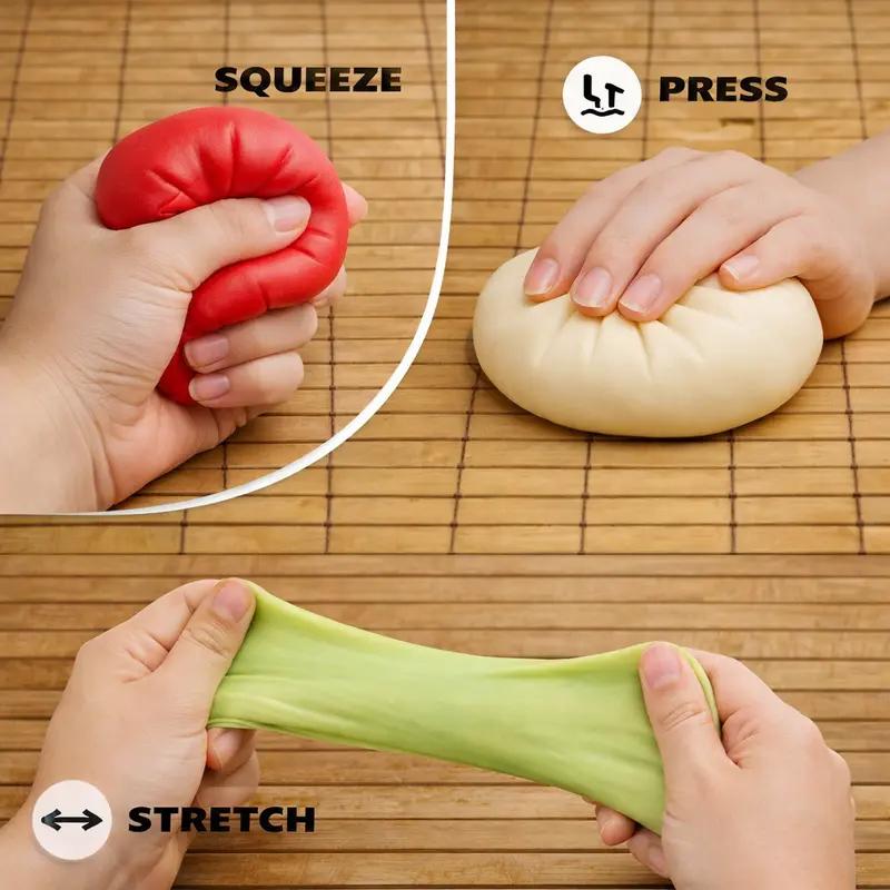 Expressive Big Dumpling Squishy - Blind Box, Mysecret Bun Fidget Toy, Soft TPR Material, Stress Relief, Unboxing Surprise, Random Style per Pack.Valentine's Day and Easter gifts, suitable for children to exchange gifts