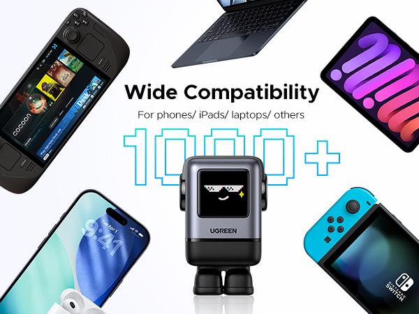 UGREEN Uno 100W/65W/30W/USB C Charger 3/4-Port Robot GaN Fast Charger PPS PD3.0 for iPhone 17 16 15 14 Pro Max, Galaxy S24/S23 Ultra, Fast Charge for Laptop Macbook Air-Black Friday Electronic Charging,TikTokShopBlackFriday ,TikTokShopJumpstartSale UGREEN Uno 100W/65W/30W/USB C Charger 3/4-Port Robot GaN Fast Charger PPS PD3.0 for iPhone 17 16 15 14 Pro Max, Galaxy S24/S23 Ultra, Fast Charge for Laptop Macbook Air-Black Friday Electronic Charging,TikTokShopBlackFriday ,TikTokShopJumpstartSale