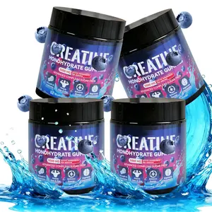 Creatine Monohydrate Gummies 5000mg Blueberry Flavor | Muscle Support & Energy Boost | Fitness Dietary Supplement