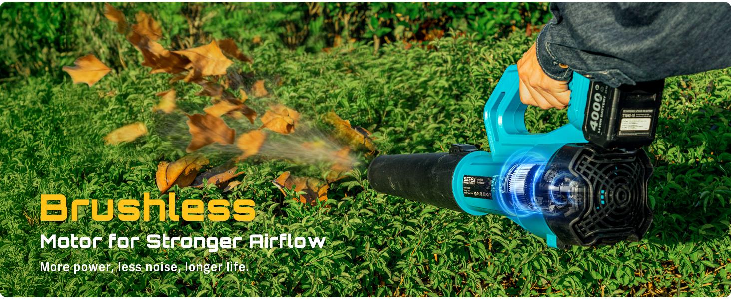 SEESII Cordless Hedge Trimmer & Leaf Blower Kit,With 20" Dual-Action Blade And 2 Speed Modes, 2 Pcs 4.0Ah Batteries, Yard Cleanup Fast & Powerful, Long Battery Life, Safe & Lightweight for Full Garden Upkeep HC100