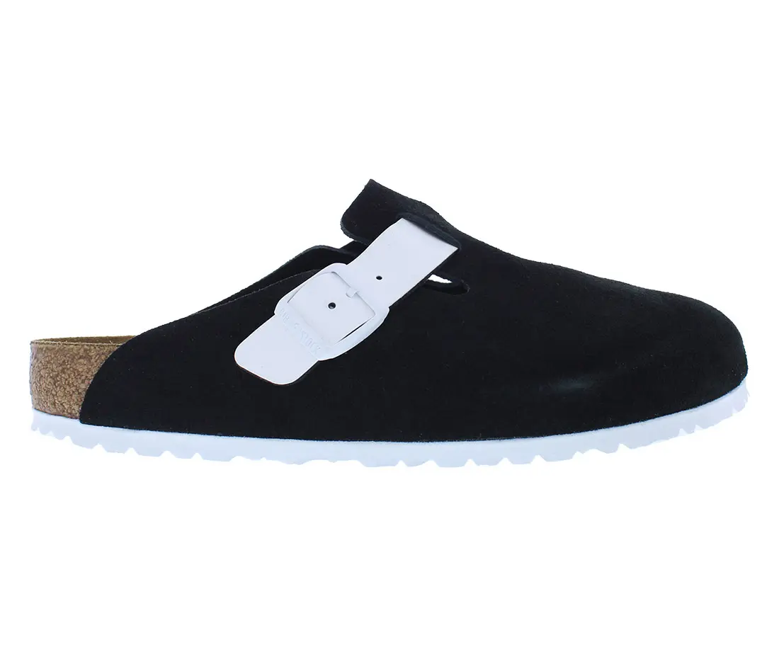 Unisex Birkenstock Boston Suede Clogs - Slip On Casual Footwear with Adjustable Strap and Soft Footbed