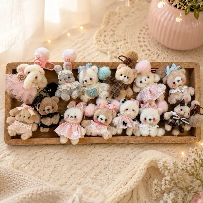 LIVE ONLY!!! Handmade Crochet Figure Keychain Collectibles - Adorable Home Decor or Gifts Soft Yarn Durable Polyester Filling Versatile Design Option