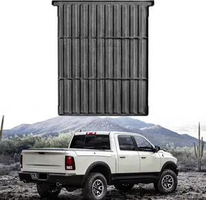 Truck Bed Mat with Rambox for Ram 1500 2009-2026 Short Bed (5.7 FT / 67.4inches), All Weather Custom Fit Truck Cargo Bed Liner Black Bed Floor