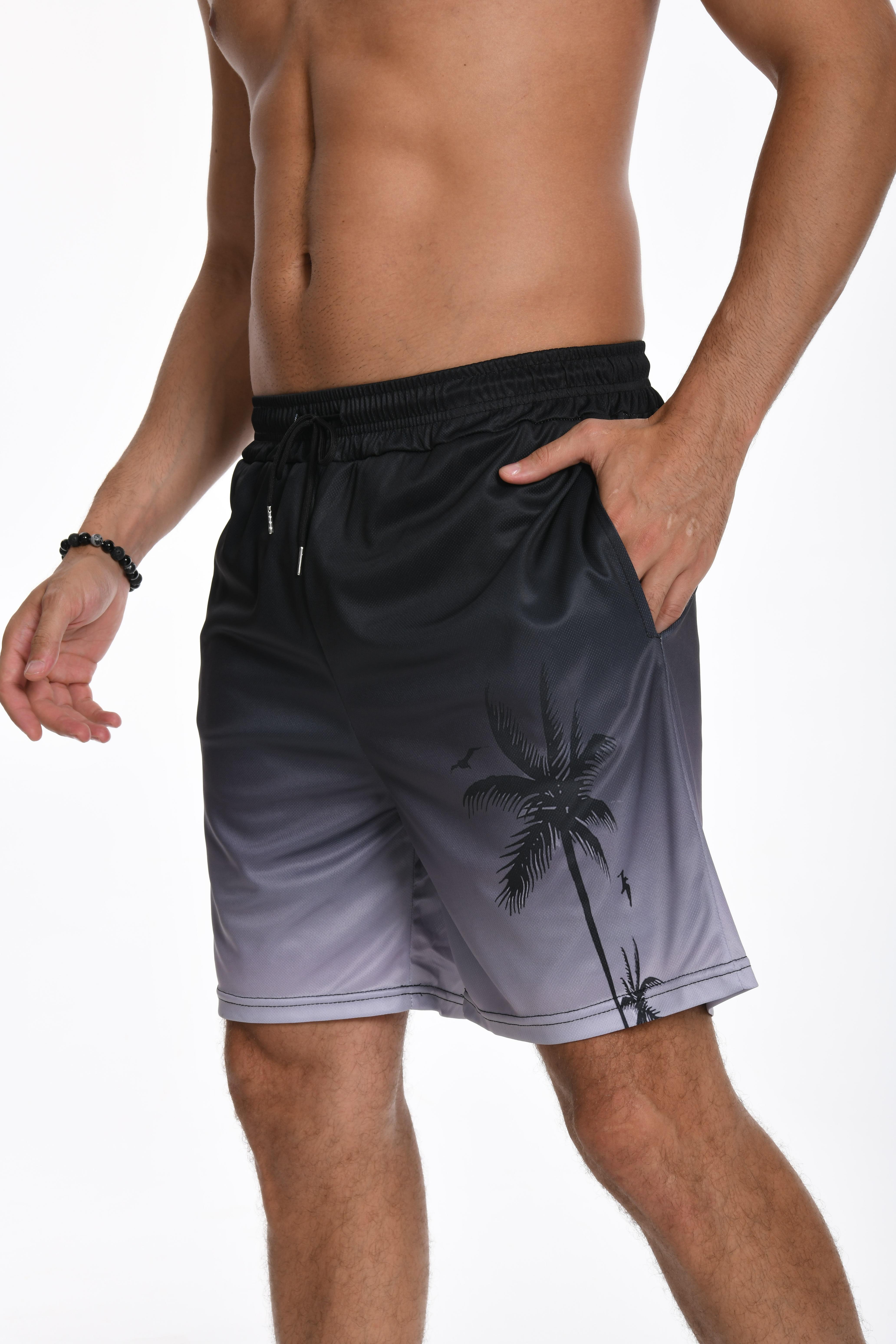 JUNBAOSS Men's Swim Trunks with Compression Stretch Beach Shorts Quick Dry with Pockets No-Chafing Board Shorts, Breathable Fit Hawaii Beach Shorts Swimwear Bathing Suits (SIZE:S-5XL) SpringStatements