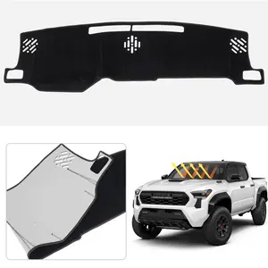 Canvcle 2024-2026 Toyota Tacoma Dashboard Cover Custom Fit Dash Mat Non-Slip UV Protection Anti-Glare Sunshade Interior Accessories