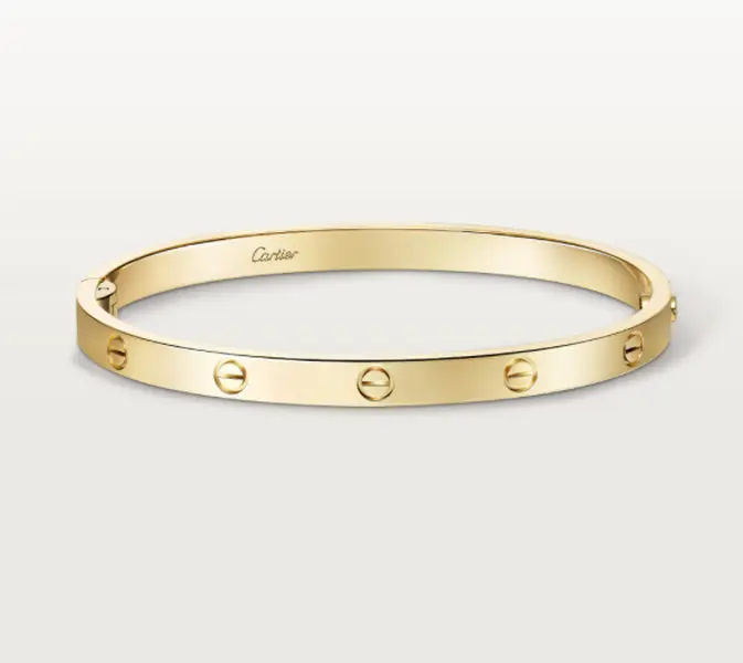 Pre-owned Cartier LOVE BRACELET, medium model，yellow gold，size 17