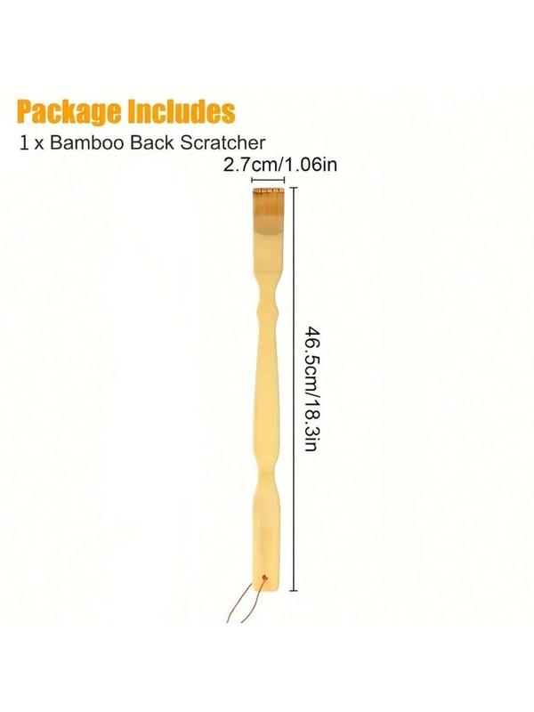 3-Pack Natural Bamboo Back Scratcher Set​ – Traditional Body Care Tool, Gentle on Skin, Multi-Point Massage Heads, Red String for Hanging, Handy for Reaching Hard Spots, Natural Material, Practical Daily Helper, Thoughtful Gift Idea