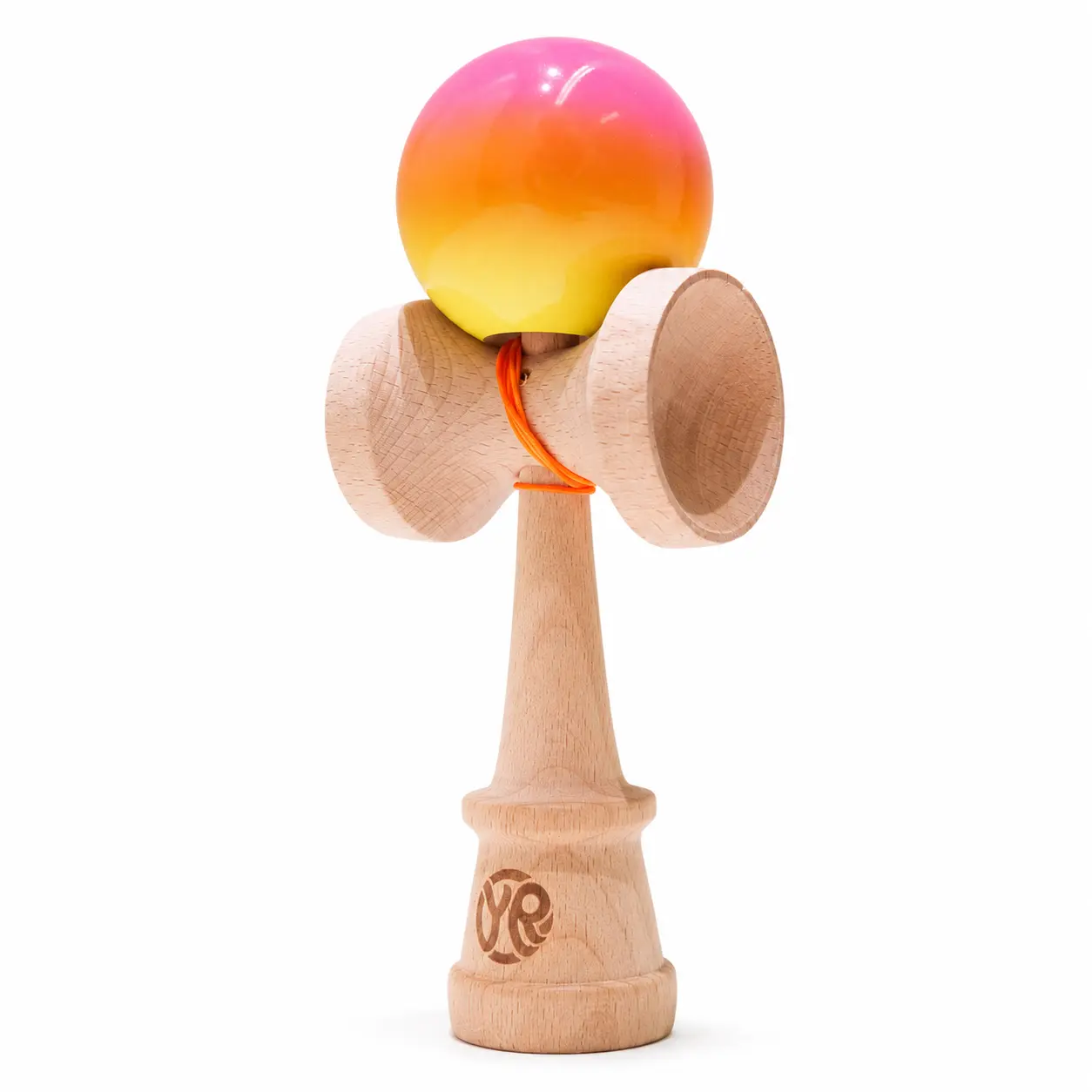 Professional Competition Beech Wood Kendama - Ethereal Gradient Finish Skill Toy, Japanese Ball-and-Cup Game, Hand-Eye Coordination Trainer for Kids & Adults (Golden Hour), Above 12