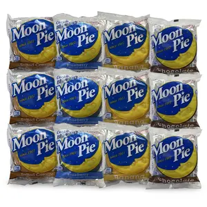 Moon Pie Double Decker Snack Cakes, Since 1917, Includes Chocolate, Banana, Salted Caramel and Blueberry Variety