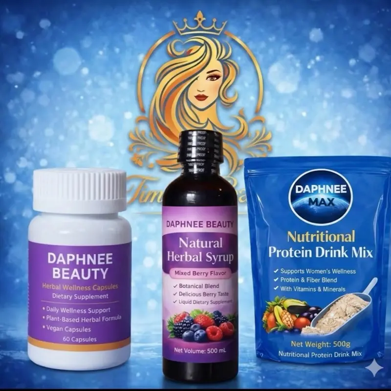 3 in 1 Daphnee Beauty Game  nutritional protein nutritional syrup berry nutritional maca capsule