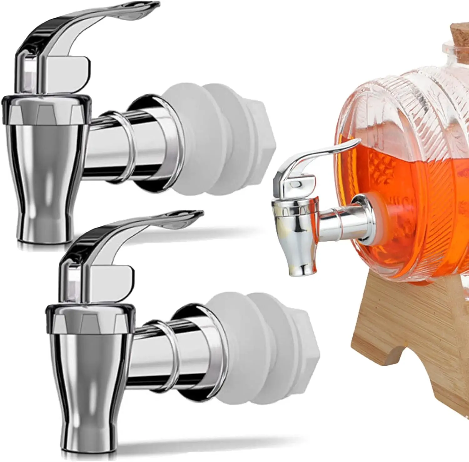 Spigot for Beverage Dispenser,2 Pack Beverage Dispenser Replacement Beverage Faucets  Faucets for 2 Gallon, 3 Gallon and 5 Gallon Buckets ()