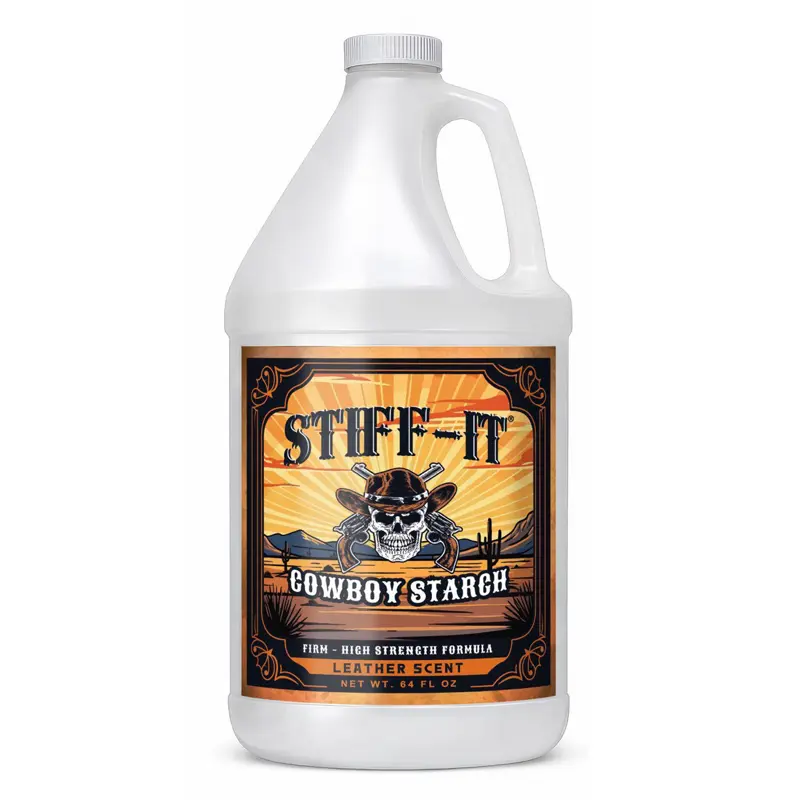 Stiff-it Cowboy Starch for Crisp and Clean Denim - Leather Scent
