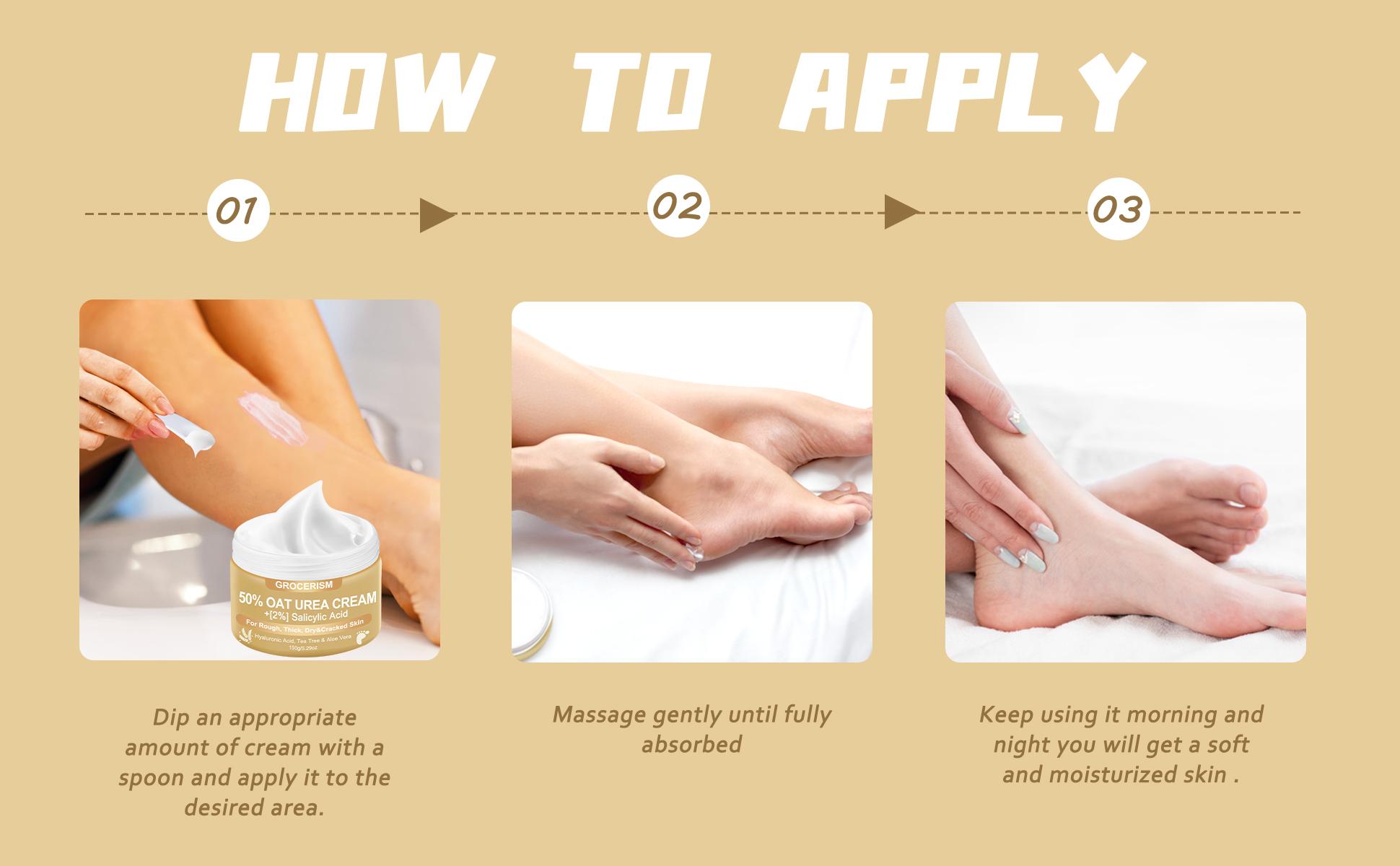 Grocerism 50% Urea Cream with Oat Extract for Sensitive Skin | Foot & Hand Cream with 2% Salicylic Acid, Hyaluronic Acid, Tea Tree & Aloe Vera,for Deep Hydration, Callus Removal, Beneficial for Cracked Heels and Hands 5.29 oz#TikTokShopHolidayHaul Grocerism 50% Urea Cream with Oat Extract for Sensitive Skin | Foot & Hand Cream with 2% Salicylic Acid, Hyaluronic Acid, Tea Tree & Aloe Vera,for Deep Hydration, Callus Removal, Beneficial for Cracked Heels and Hands 5.29 oz#TikTokShopHolidayHaul