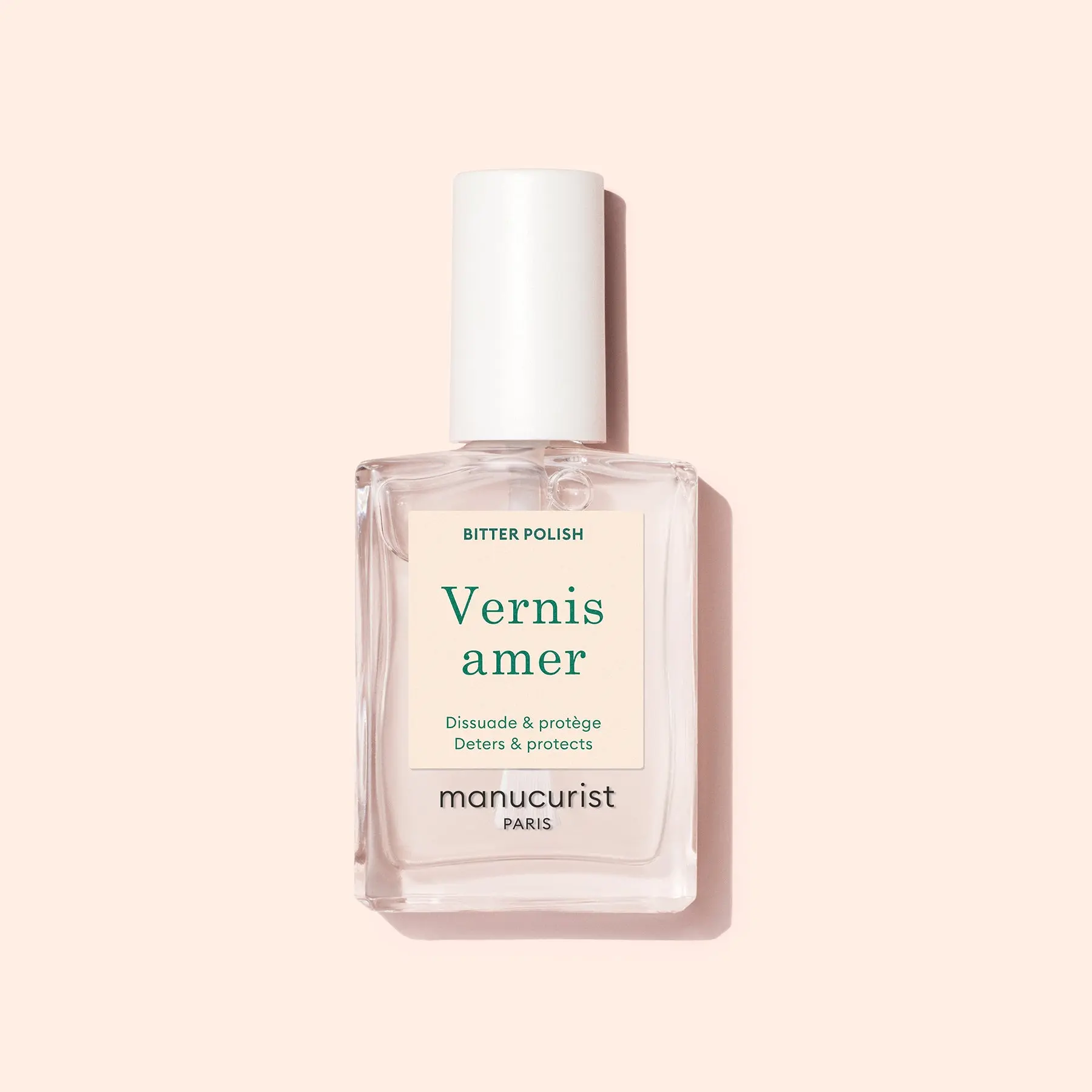 Manucurist Bitter Nail Polish – Stop Nail Biting Treatment, Strengthens & Repairs Nails
