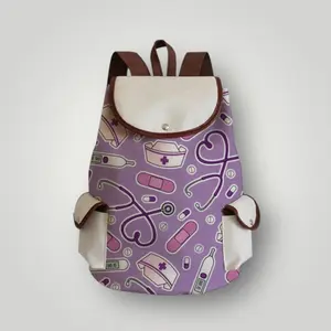 Lavender Nurse Themed Medical Backpack