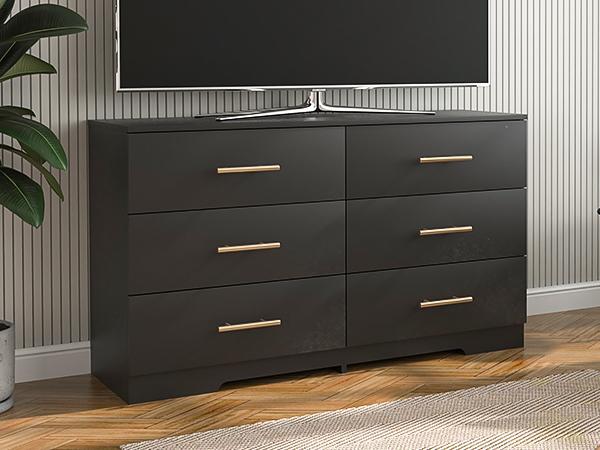 6 Drawer Wooden Dresser, Large Storage Cabinet Modern Chest of 6 Drawers Night Table, Bedroom Storage Organizer, Storage Dresser Chest of Drawers for Bedroom, Closet, Living Room 6 Drawer Wooden Dresser, Large Storage Cabinet Modern Chest of 6 Drawers Night Table, Bedroom Storage Organizer, Storage Dresser Chest of Drawers for Bedroom, Closet, Living Room