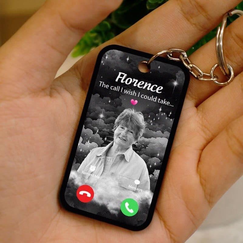 The Call I Wish I Could Make- Personalized Photo Acrylic Keychain