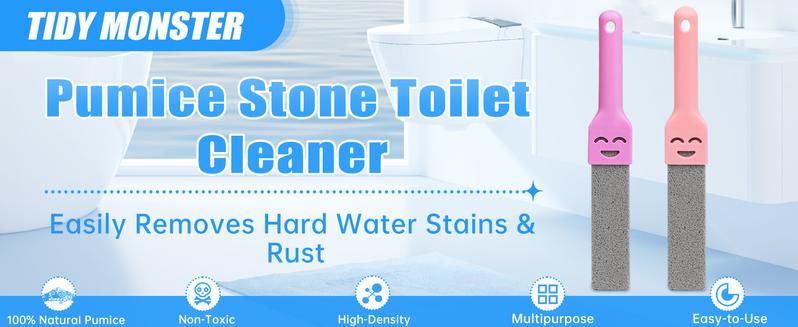 12 Pack Pumice Stone for Toilet Cleaning Extra Long Handle for Removing Bowl Ring Pool Bathroom Toilet Brush Limescale Stain Remover for Tile Bath-tub