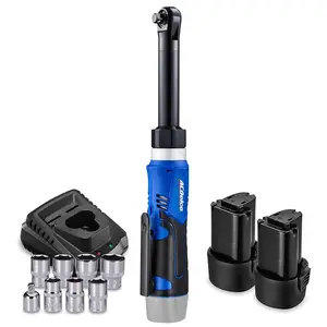 ACDelco ARW1218-32 G12 Series 12V Cordless Li-ion 3/8" 40 ft-lbs. Extended Ratchet Wrench Tool Kit with 2 Batteries