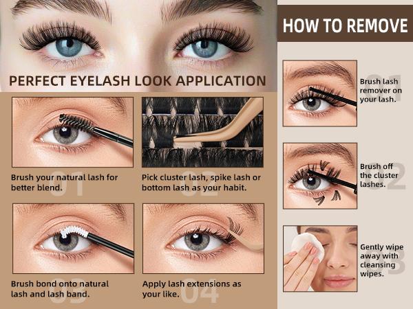 Mega Volumized Collection l JMS&JMS 200D,Party Queen,Spiky 70D Kit,Dramatic Soft Thick Volume Individual Clusters,D-Curl, DIY Eyelashes Extension,Waterproof Sleep proof,Week Long Lasting,Salon Full Fake Lashes, Makeup Cosmetic Lash Stacking Vacation Lash