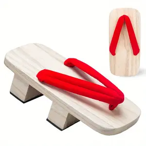 ZYNE Japanese Geta Sandals Traditional Wooden Clogs High Heel Slip On Design For Men Women Footwear Girl