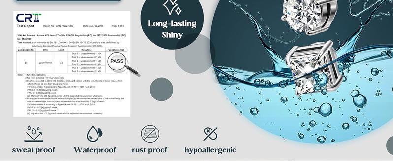 Cassieca 2 Pairs Stainless Steel Magnetic Stud Earrings for Men Women Non-piercing CZ 5-9MM CZ Hypoallergenic Crystal Jewellery earrings  lovers