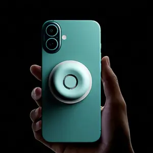 Magnetic/Adhesive Phone Ring Holder | Pops Up in One Second, Instantly Transforms into a Stand | Portable and Invisible, Suitable for Watching Videos and Working.