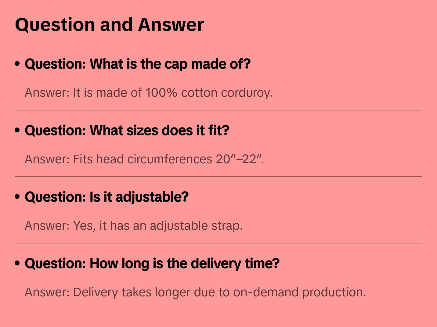 F*ck le Patriarcat Black Vintage Corduroy Cap