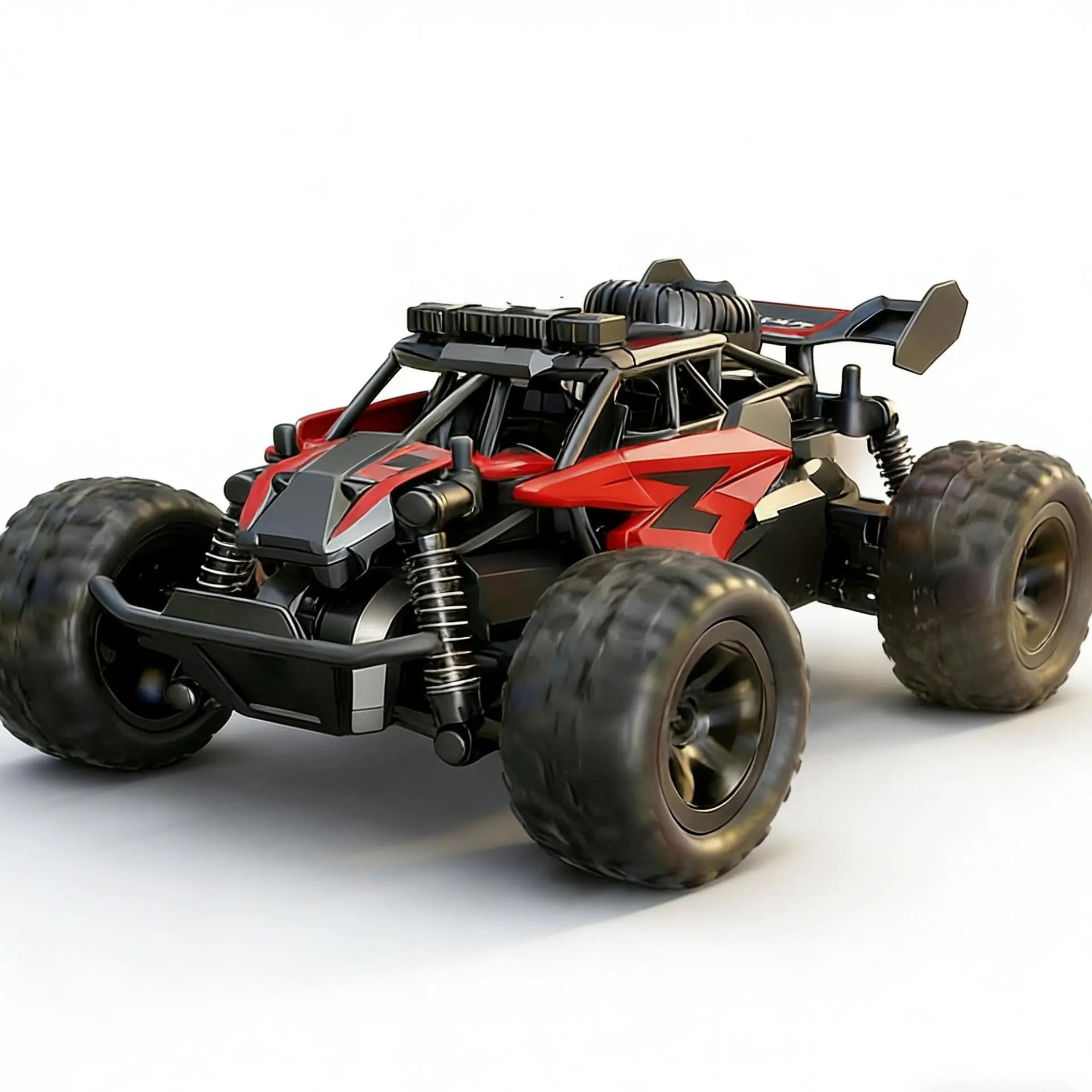 1:18 Scale 4WD High-Speed RC Off-Road Buggy - 40KM/H RC Model Car, 2.4GHz Anti-Interference Controller, 2 Rechargeable Batteries for Extended Play, All-Terrain Monster Truck for Gravel & Mud, Perfect Outdoor Toy Gift for Kids Brushless Rc Car Rc Cars