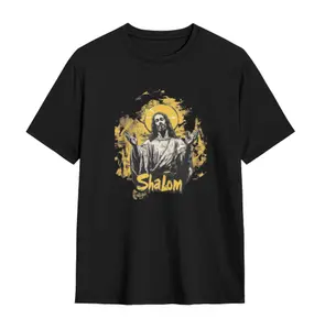 Blessed by God Loved by Jesus With God All Things Are Possible Letter Print T-shirt Women's Fashion Jesus Christ T Shirt Religious Faith God Christian Graphic Tees