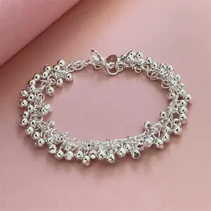【Freeship】Bracelet Multi Pearl For Her No Tarnish S925 Silver Plated High Tech
