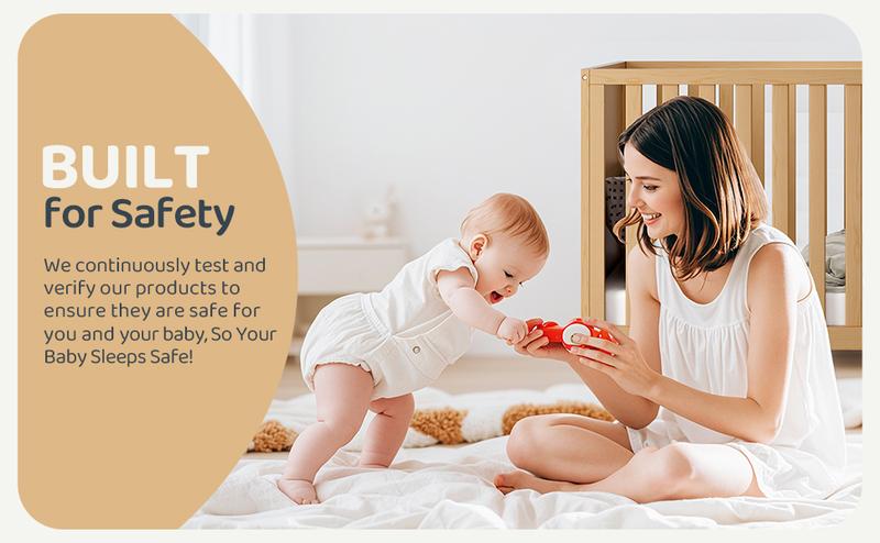 HARPPA 5-in-1 Wooden Convertible Crib, Converts to Toddler Bed, Daybed, Sofa & Full-Size Bed, 3 Adjustable Heights, Non-Toxic Finish Sustainable Nature Pinewood