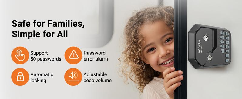 Full Metal RV Keyless Entry Door Lock with Password & Remote, Anti-Peeping & Backlit Keypad, Durable and Secure Camper Latch Replacement for RV Travel Trailer, Patented Security Structure