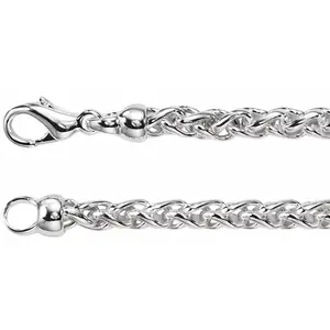 Men’s Sterling Silver Wheat Chain