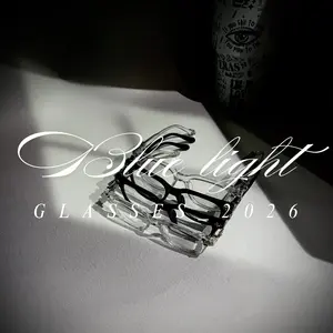 [2026 Style Essential] Unisex Luxury Square Glasses – Anti-Blue Light Clear Frame Eyewear with Anti-Dust Protection, Durable Multi-Color Fashion Frames for Men & Women, Perfect for Work, Study, Gaming & Daily Wear