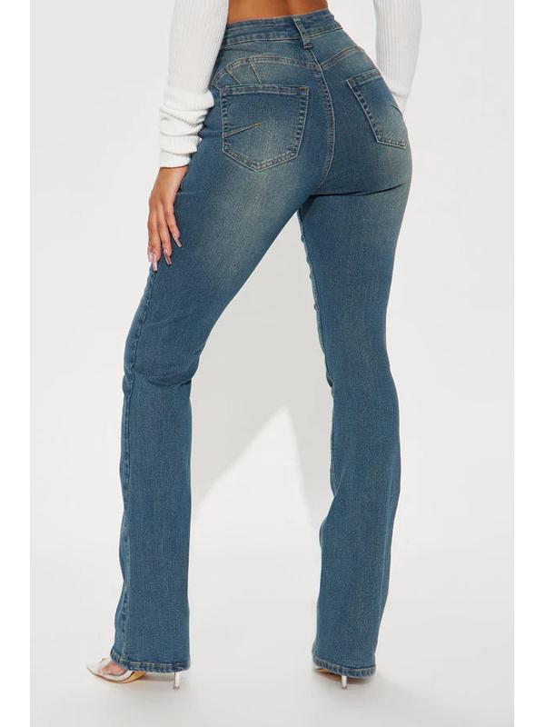 Tall Tucson Booty Lifting Stretch Bootcut Jeans Dark Wash Regular 34" Inseam & Tall 37" Inseam Medium Stretch 5 Pocket 11" High Rise