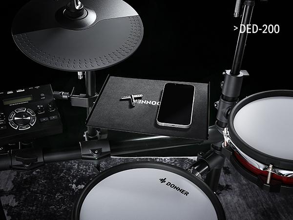 DONNER Percussion Table - Stable Durable Tray for Drums with EVA Pad & Open Frame Design for Easy Access to Accessories