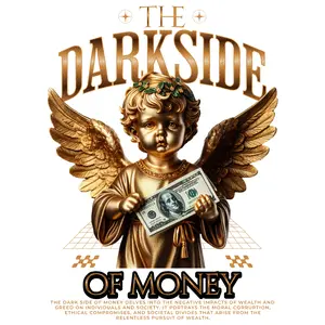 THE DARKSIDE OF MONEY DTF Transfer for T-Shirts or Hoodies - Easy Application & Versatile Design for DIY Projects or Professional Use
