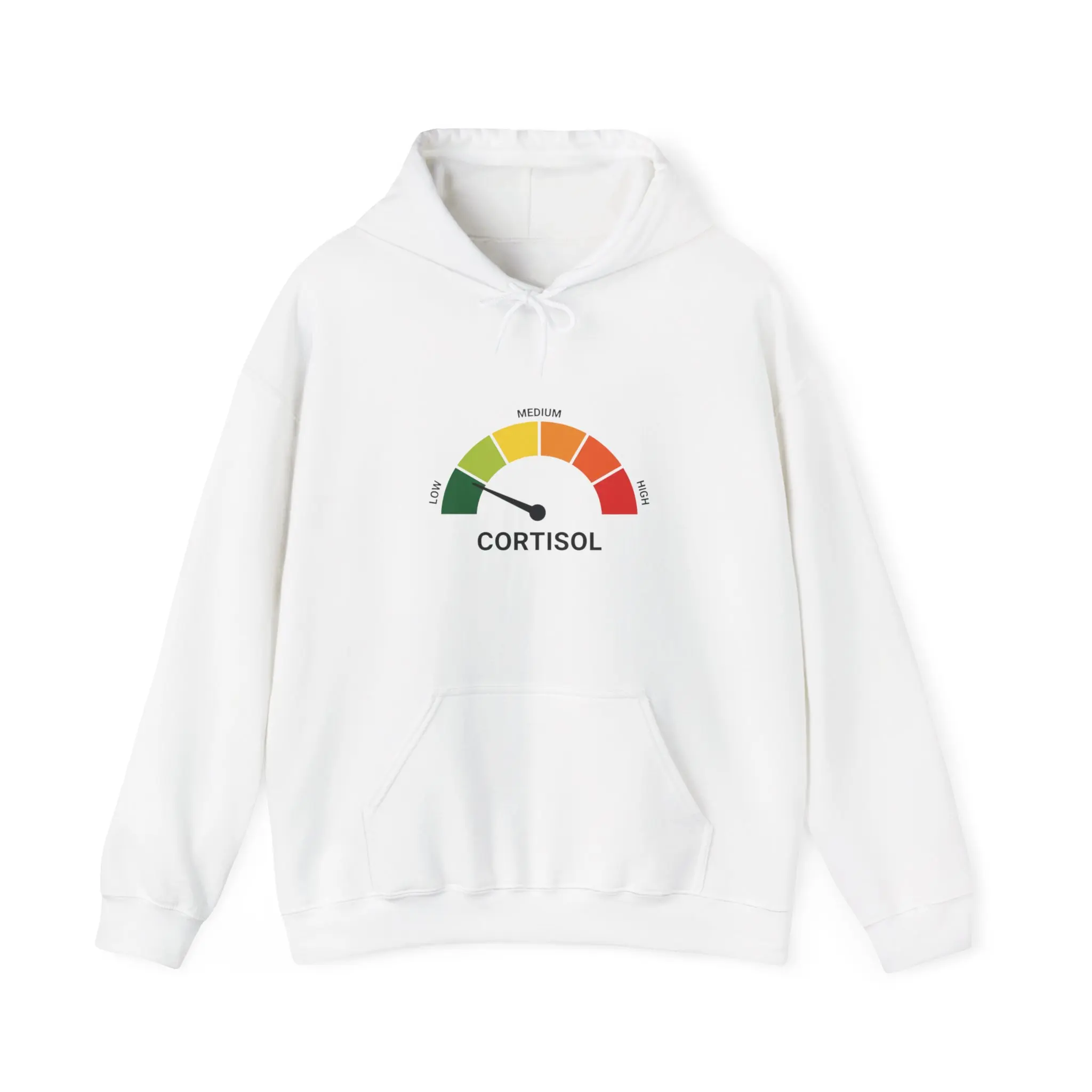 Men's Classic Oversized Heavy Blend™ Hoodie, Kangaroo Pocket, Plush Fabric, Funny High-Low Cortisol Casual Top