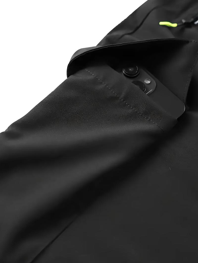 2PCS Men’s Fashion Cargo Pants, Casual Loose Fit, Multi-Pocket Design, Durable Polyester Fiber, Suitable for Travel, Mountaineering, Outdoor Activities, Perfect Choice for Spring and Autumn Outdoor Use