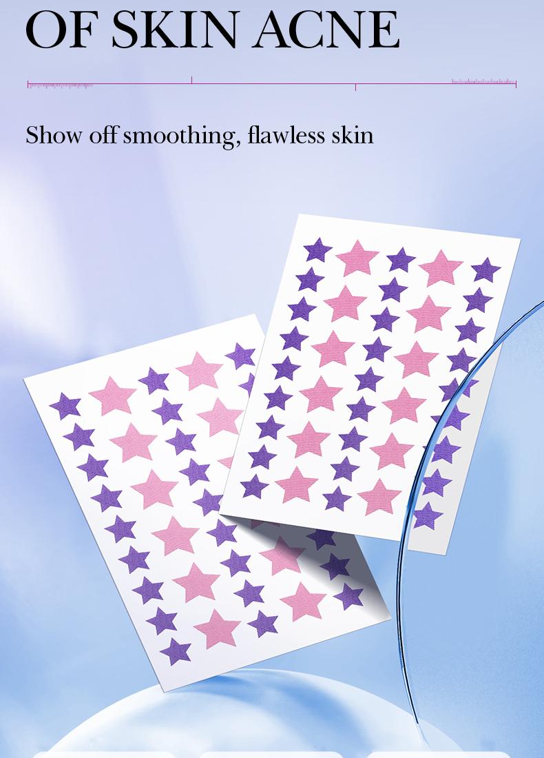 【156PCS】Star Shaped Hydrocolloid Acne Patch,Suitable for All Skin Types,Waterproof Acne Cover Patches, Repair and cover acne blemishes,Blemish Patches,Alcohol-Free Sensitive