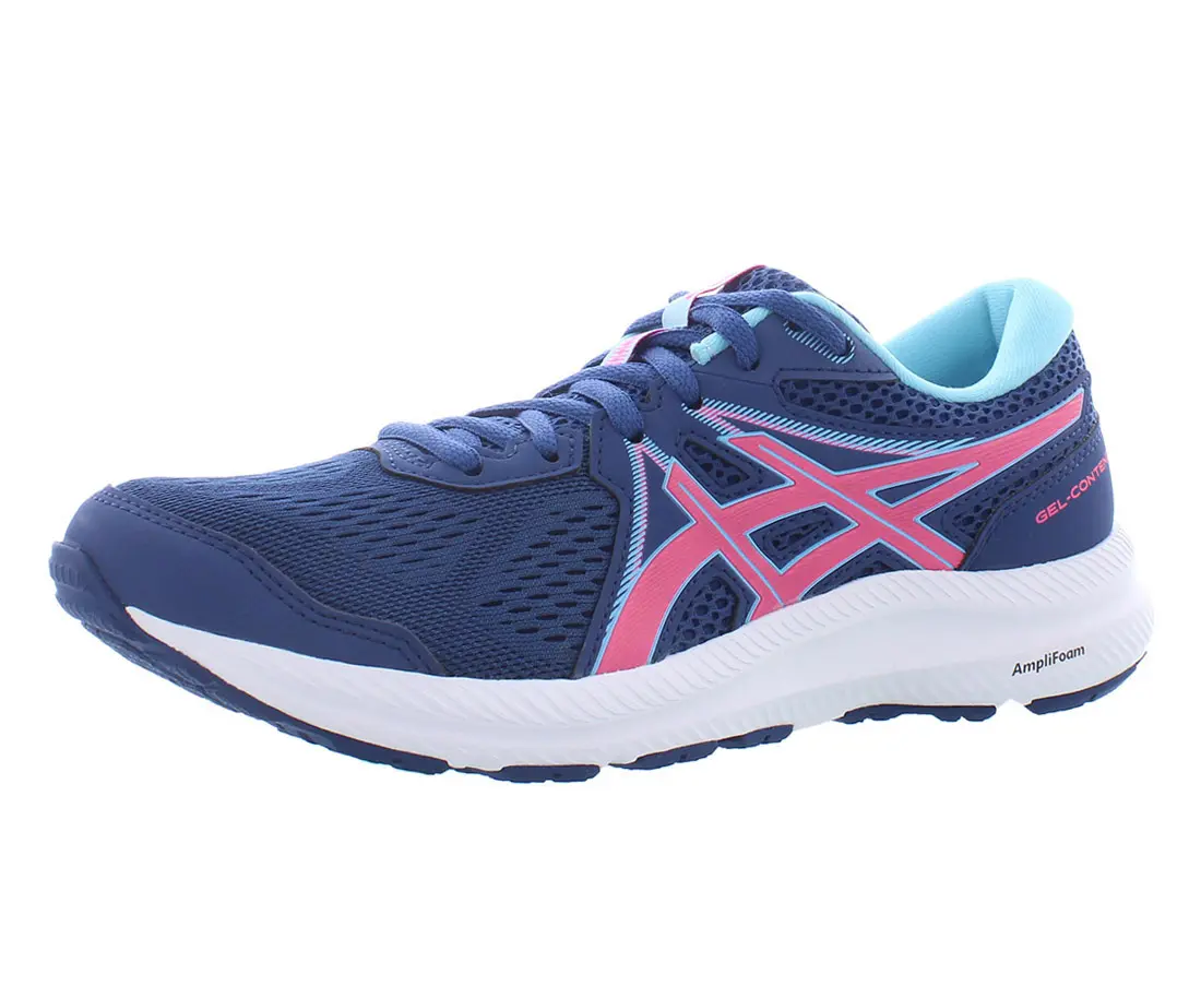 ASICS Gel Contend 7 Women's Running Shoes, Breathable Mesh Athletic Trainer with GEL Technology, Sports Sneaker Footwear, Sports Shoes, Gym, Gel Cushioning, Athleisure Women's Sneaker