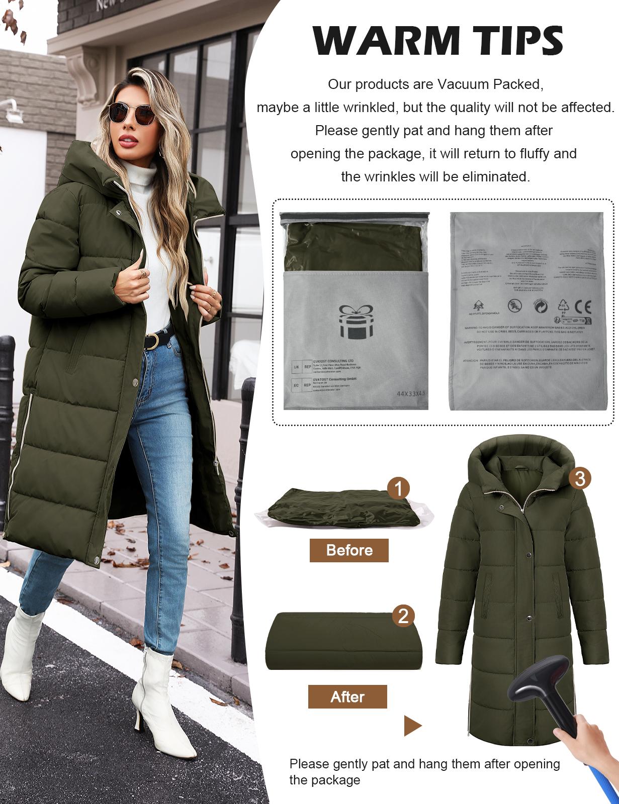 UMIPUBO Sales Womens Winter Long Puffer Coats Down Thicken Warm Quilted Jacket Mid-Length with Side Zipper and Hood Outerwear UMIPUBO Sales Womens Winter Long Puffer Coats Down Thicken Warm Quilted Jacket Mid-Length with Side Zipper and Hood Outerwear