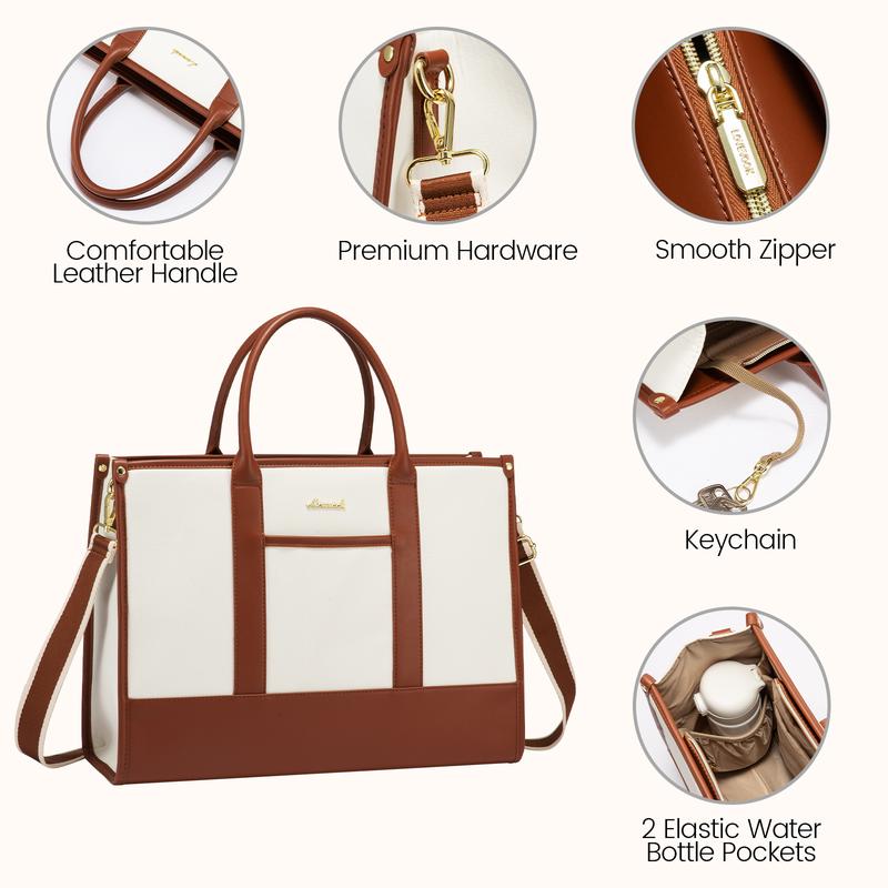 LOVEVOOK Laptop Tote Bags for Women Work Bag 15.6 inch and 17.3 inch Large Professional Teacher Purse Lightweight Computer Bag Briefcase Business Office Large Professional Laptop Tote Bag,TikTokShopHolidayHaul