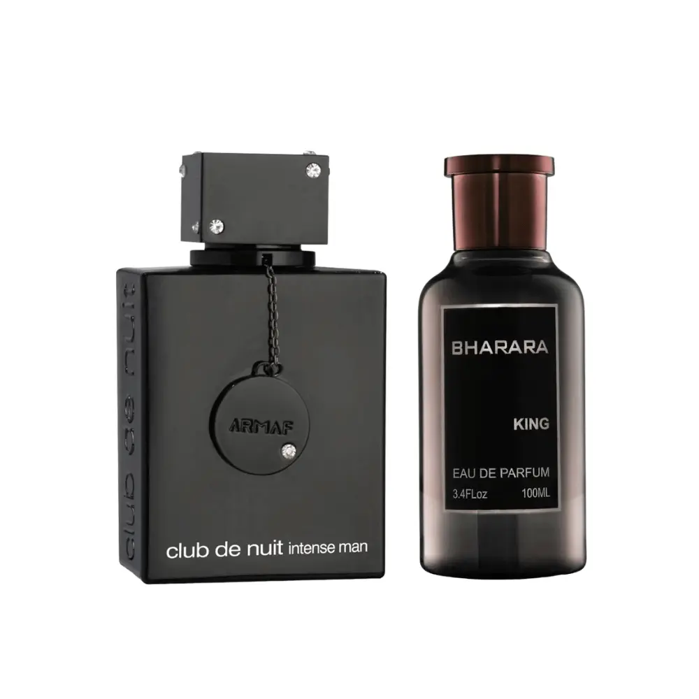 Men's Luxurious EDP Set - Armaf Club De Nuit Intense & Bharara King EDP Fragrances, 3.4 oz Woody-Amber Men's Fragrance Duo
