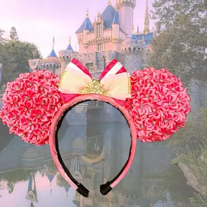 Aurora inspired mouse ears headband