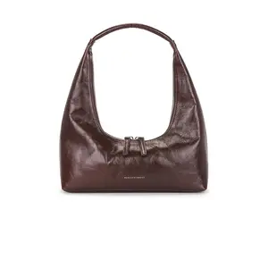 MARGESHERWOOD Hobo Shoulder Bag in Mocha Crinkle