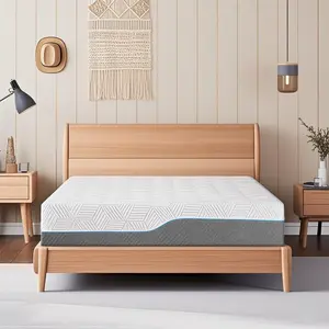 Green Tea Medium Firm Gel Memory Foam Mattress , Bed Mattress In A Box Washable Cover